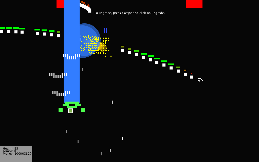 Space shooter gameplay